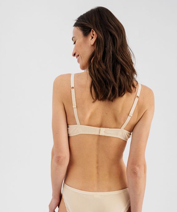 Soutien-gorge triangle sans armatures à bonnets moulés femme - LuluCastagnette vue3 - LULUCASTAGNETTE - GEMO