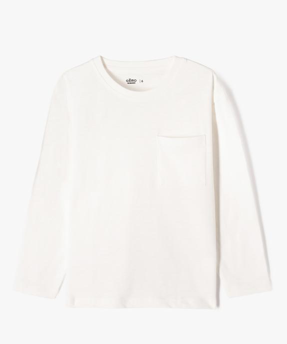 T-shirt manches longues poche garçon vue2 - GEMO (ENFANT) - GEMO
