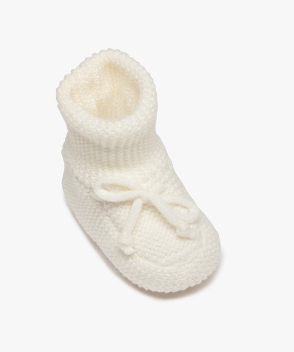 Chaussons bébé bottillons en maille unis vue5 - GEMO 4G BEBE - GEMO