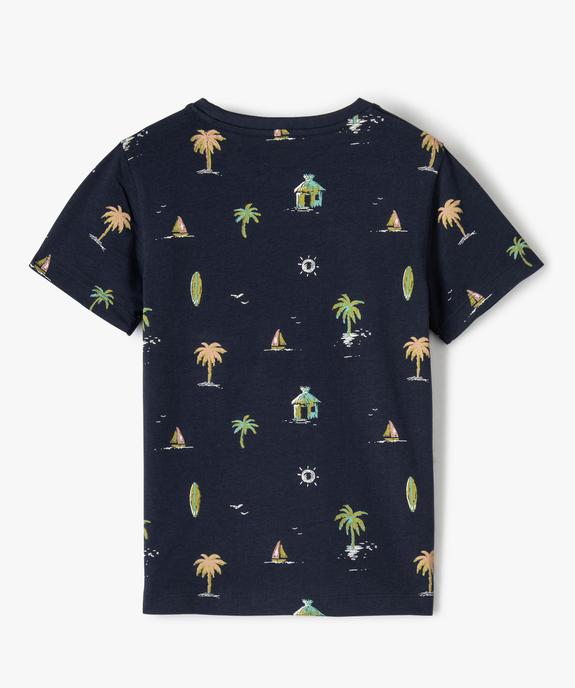 Tee-shirt garçon imprimé requins vue3 - GEMO (ENFANT) - GEMO