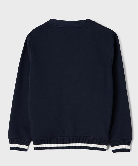 Gilet sweat à col V garçon vue7 - GEMO 4G GARCON - GEMO