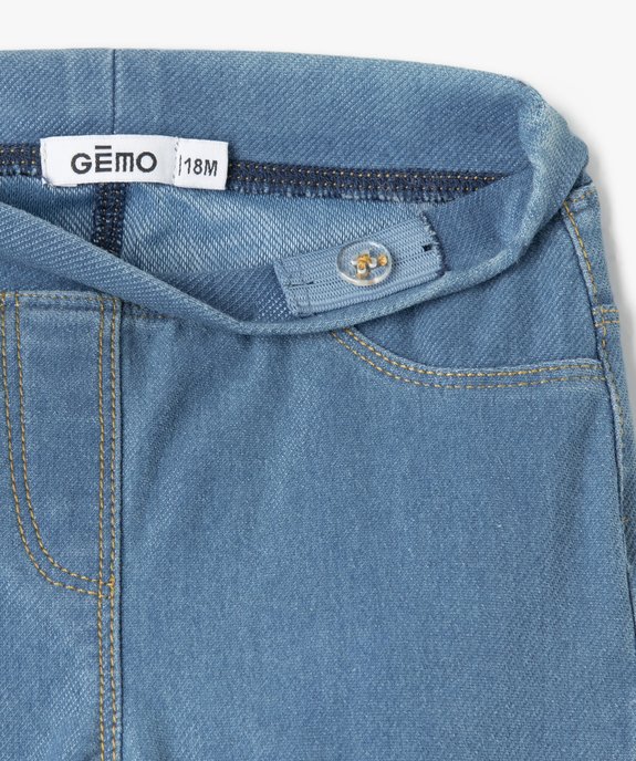 Jegging à taille réglable bébé fille vue6 - GEMO(BEBE DEBT) - GEMO