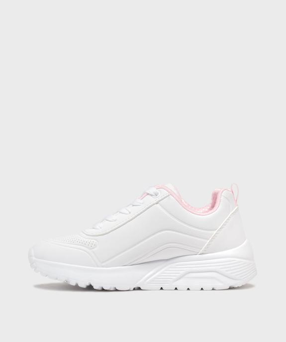 Baskets basses et légères à épaisse semelle et zip fille - Skechers vue3 - SKECHERS - GEMO