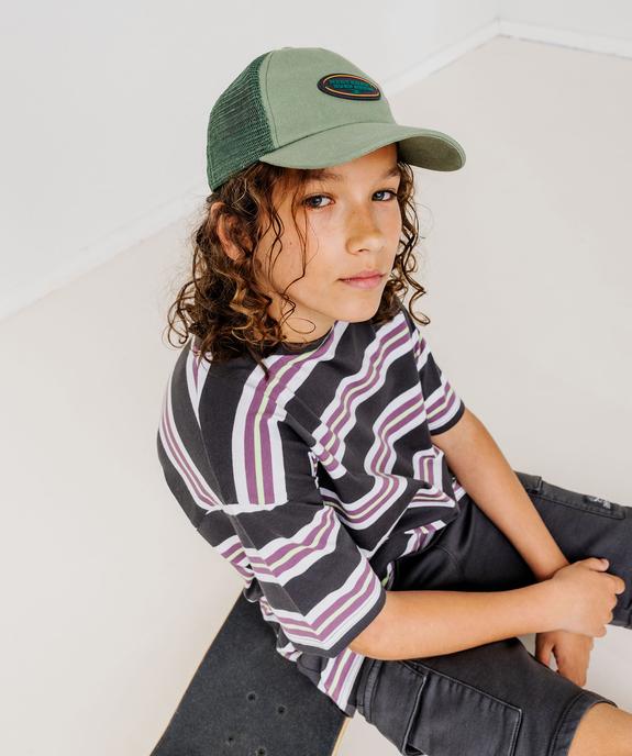 Casquette filet à patch en relief garçon vue4 - GEMO (JUNIOR) - GEMO