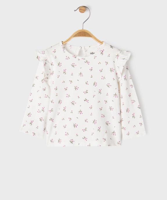 Ensemble 2 pièces bébé fille robe salopette et tee-shirt vue5 - GEMO 4G BEBE - GEMO