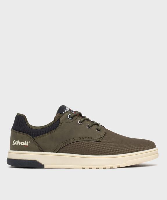 Baskets basses en toile texturé homme - Schott vue1 - SCHOTT - GEMO