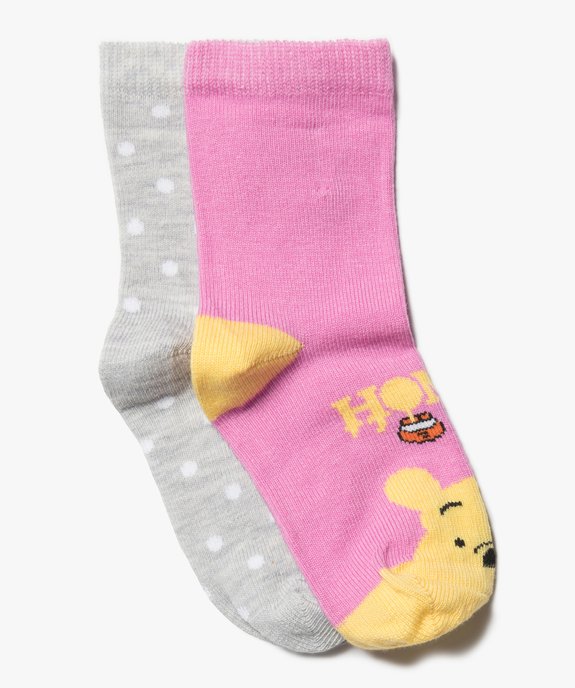 Chaussettes bébé fille avec motifs Winnie l’ourson (lot de 2)- Disney vue1 - DISNEY DTR - GEMO