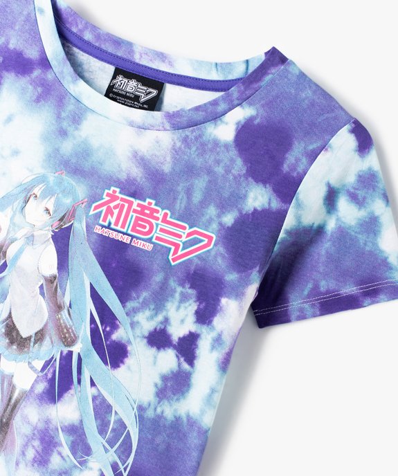 Tee-shirt fille imprimé avec motifs - Hatsune Miku vue2 - HATSUNE MIKU - GEMO