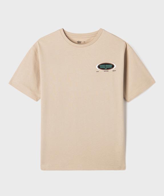 Tee-shirt garçon imprimé au dos vue2 - GEMO 4G GARCON - GEMO