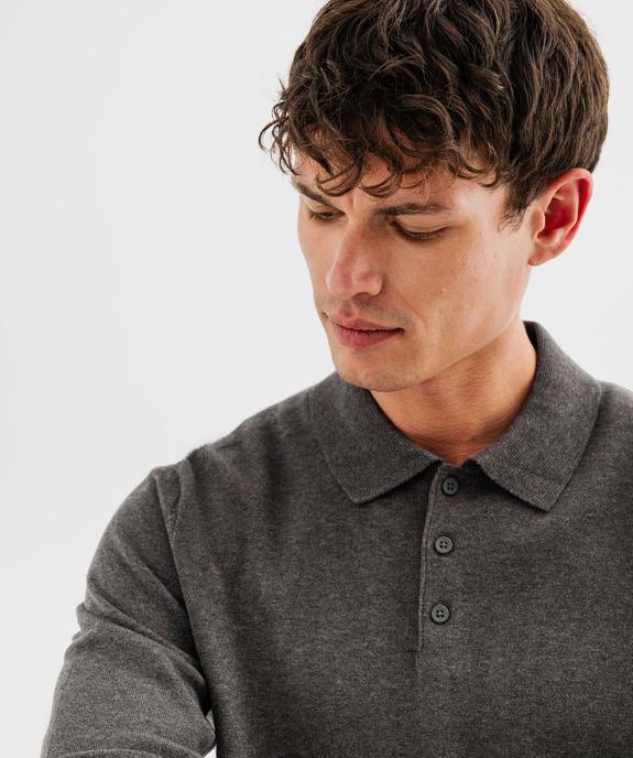 Pull fin avec col polo homme vue2 - GEMO (HOMME) - GEMO