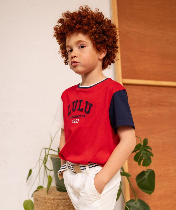 T-shirt style universitaire Lulu Castagnette garçon vue6 - LULUCASTAGNETTE - GEMO