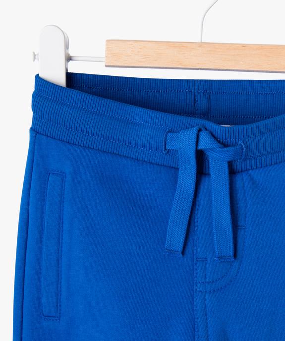 Pantalon de jogging avec ceinture bord-côte bébé garçon vue2 - GEMO 4G BEBE - GEMO