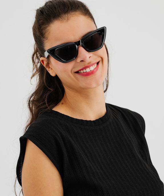 Débardeur en maille ajourée et pailletée femme vue2 - GEMO(FEMME PAP) - GEMO