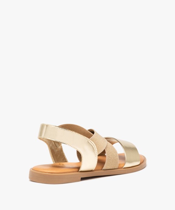 Sandales femme à talon plat et brides élastiques unies  vue5 - VALENTINA BALDA - GEMO