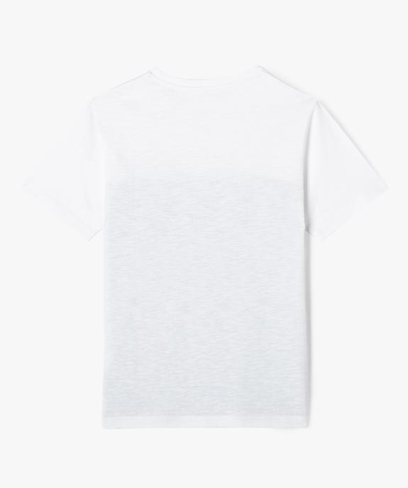 Tee-shirt bicolore à poche garçon vue3 - GEMO 4G GARCON - GEMO
