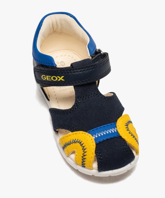 Sandales Bebe Garcon Multicolores Doublees Cuir Geox Gemo