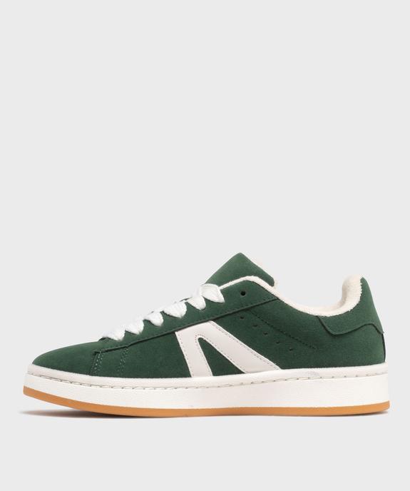 Basket basses style skate à larges lacets femme vue3 - SANS MARQUE - GEMO