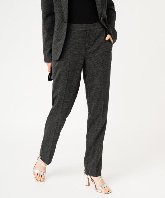 Pantalon à motif pied de poule femme vue1 - GEMO(FEMME PAP) - GEMO