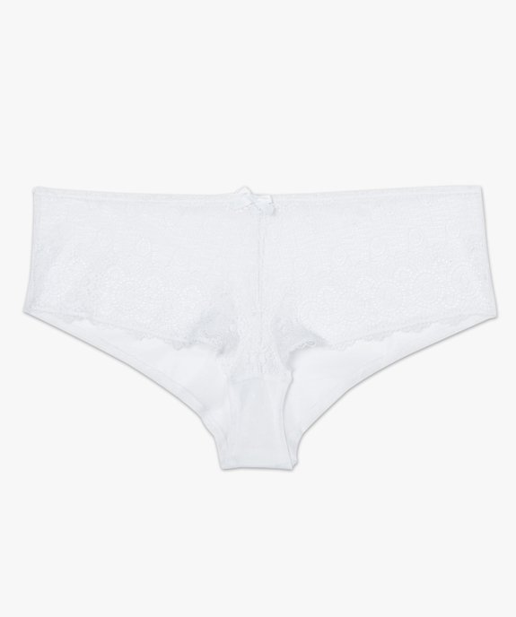 Shortie femme grande taille en tulle et dentelle vue4 - GEMO(HOMWR FEM) - GEMO