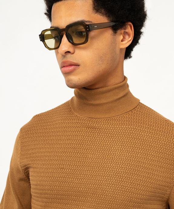 Pull à col roulé en maille fine homme vue2 - GEMO 4G HOMME - GEMO