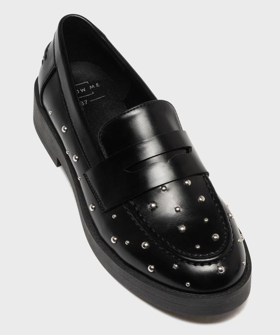 Mocassins avec clous métalliques sur semelle plateforme femme - Follow Me vue6 - FOLLOW ME - GEMO