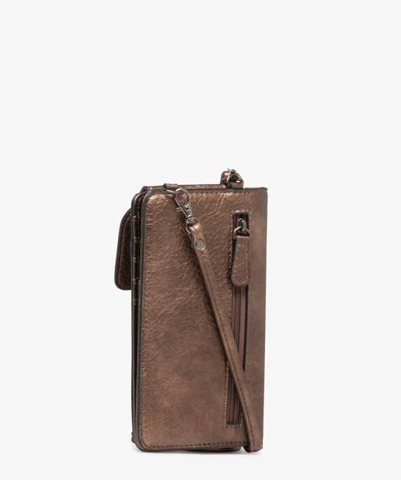 Pochette téléphone métallisée 2 en 1 femme vue2 - GEMO (ACCESS) - GEMO
