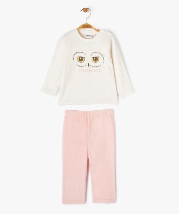 Pyjama 2 pièces velours motif Hedwige bébé fille - Harry Potter vue1 - DISNEY BABY - GEMO