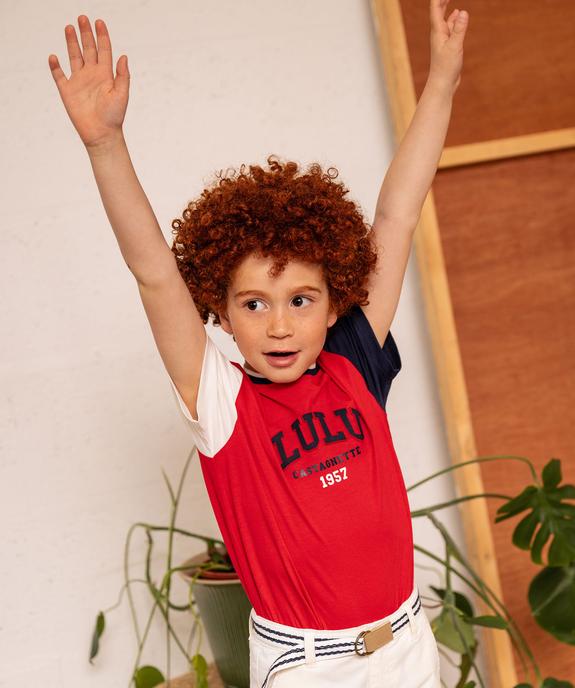 T-shirt style universitaire Lulu Castagnette garçon vue5 - LULUCASTAGNETTE - GEMO