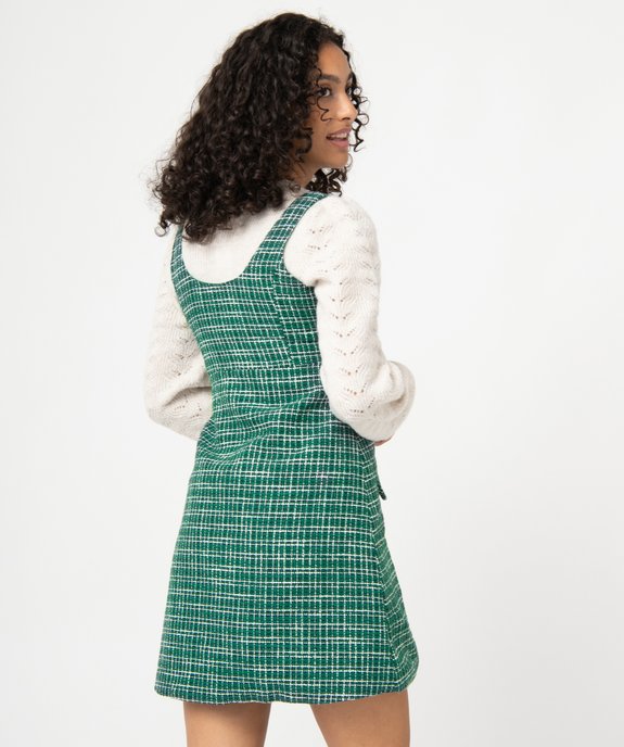 Robe femme sans manches aspect tweed vue3 - GEMO(FEMME PAP) - GEMO