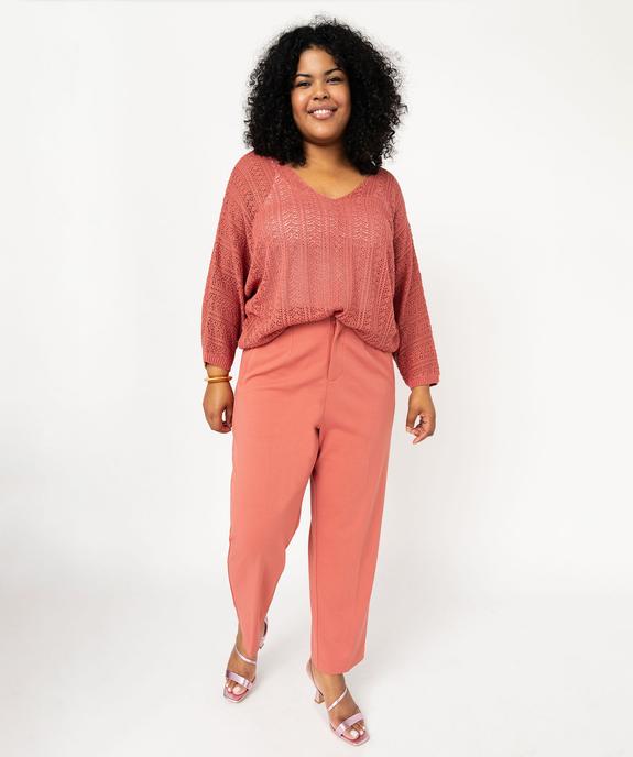 Pull ajouré en maille scintillante femme grande taille vue5 - GEMO (G TAILLE) - GEMO