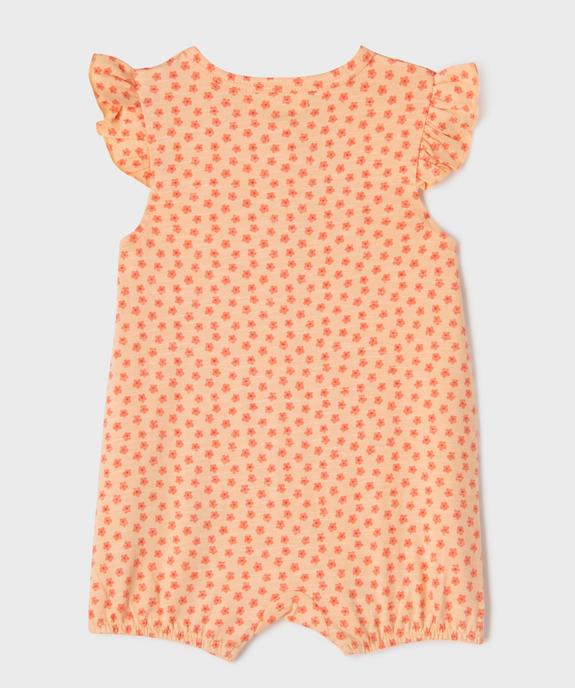 Combishort imprimé bébé fille (lot de 2) vue3 - GEMO 4G BEBE - GEMO