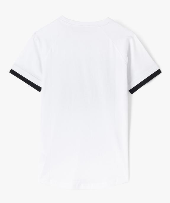 Tee-shirt imprimé à bandes contrastantes garçon vue3 - GEMO 4G GARCON - GEMO