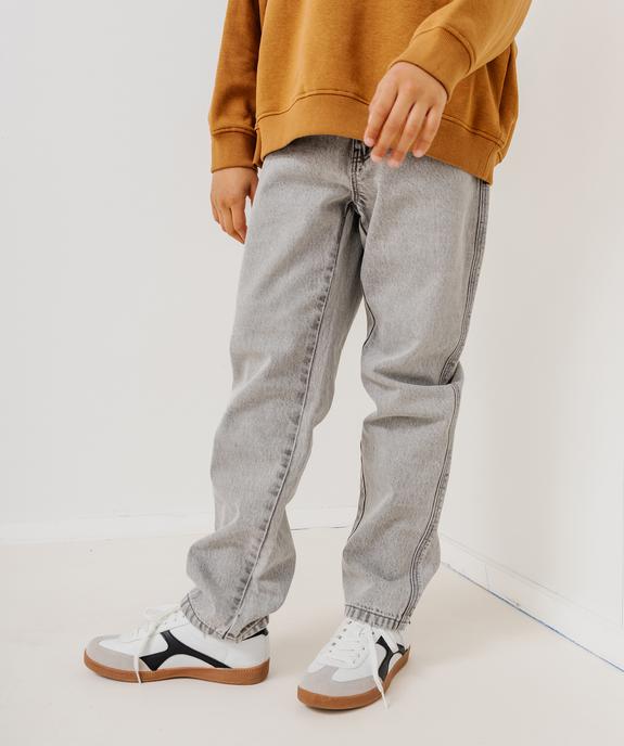 Jean regular en denim délavé garçon vue2 - GEMO 4G GARCON - GEMO