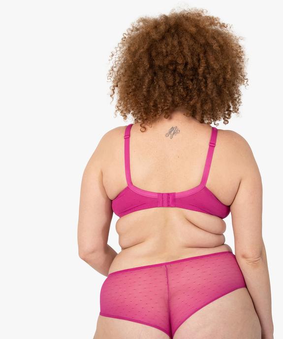 Soutien-gorge emboitant à armatures en dentelle grande taille - GEMO(HOMWR FEM) Soutien-gorge emboitant à armatures en dentelle grande taille vue2 - GEMO(HOMWR FEM) - GEMO