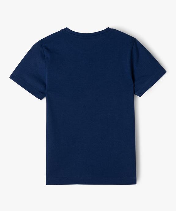 Tee-shirt imprimé style campus garçon vue4 - CAMPS GEMO FOR GOOD - GEMO