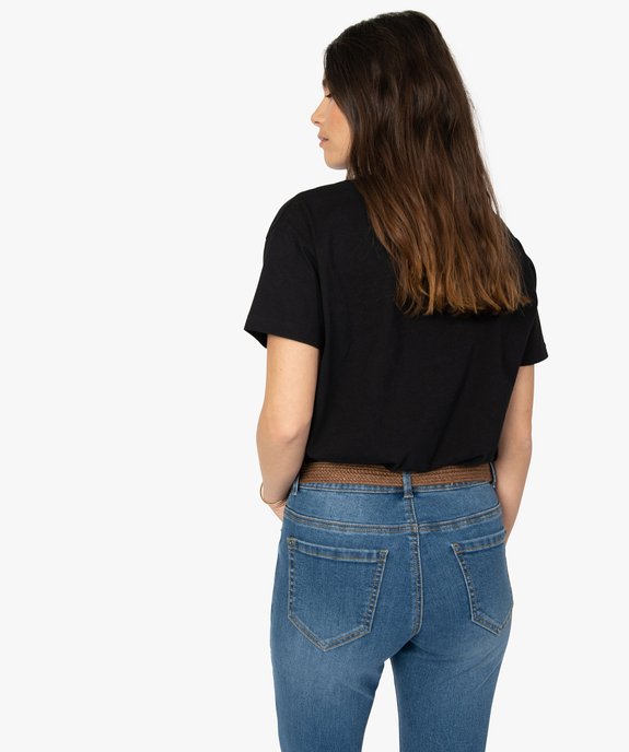 Tee-shirt femme avec motif photo – Stranger Things vue3 - STRANGER THINGS - GEMO
