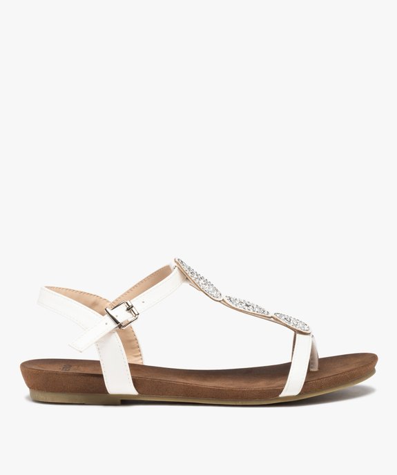Sandales femme à semelle crantée dessus cuir uni vue1 - GEMO (CASUAL) - GEMO
