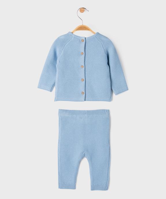Ensemble 2 pièces en maille bébé : pull et pantalon - LuluCastagnette vue5 - LULU CASTAGNETTE GEMO FOR GOOD - GEMO