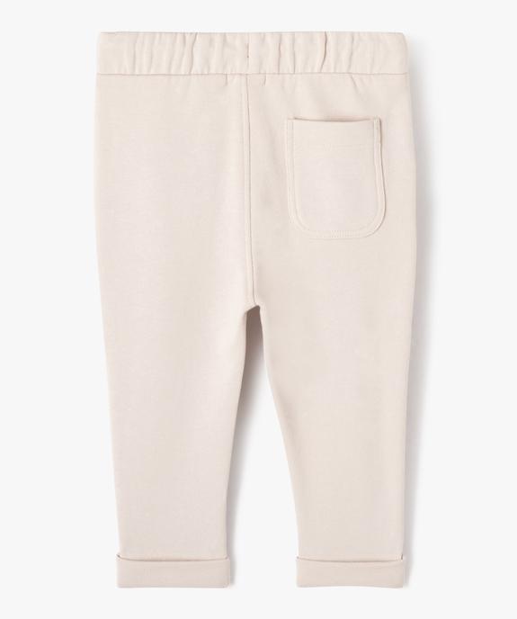 Pantalon de jogging en maille souple et confortable bébé garçon vue3 - GEMO(BEBE DEBT) - GEMO