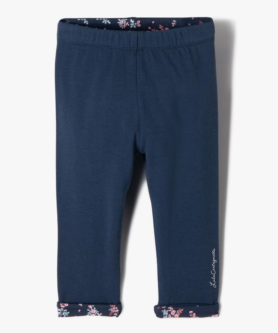 Legging réversible bébé fille - LuluCastagnette vue1 - LULU CASTAGNETTE GEMO FOR GOOD - GEMO
