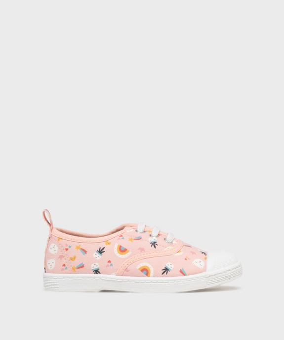 Tennis en toile à motifs fille - Lovely Wings vue1 - LOVELY WINGS GEMO FOR GOOD - GEMO