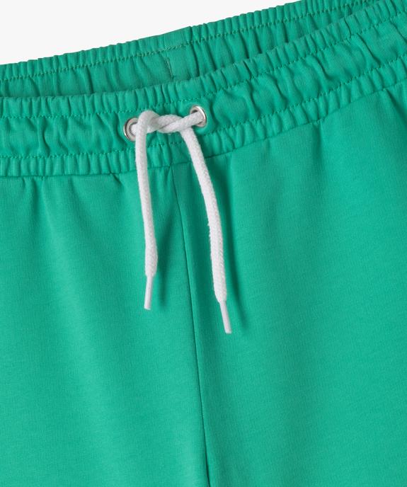 Short en maille avec biais contrastants fille vue2 - GEMO 4G FILLE - GEMO