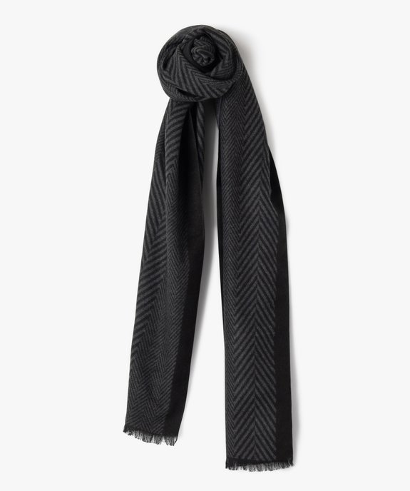 Écharpe fine à motif chevrons homme vue3 - GEMO (ACCESS) - GEMO