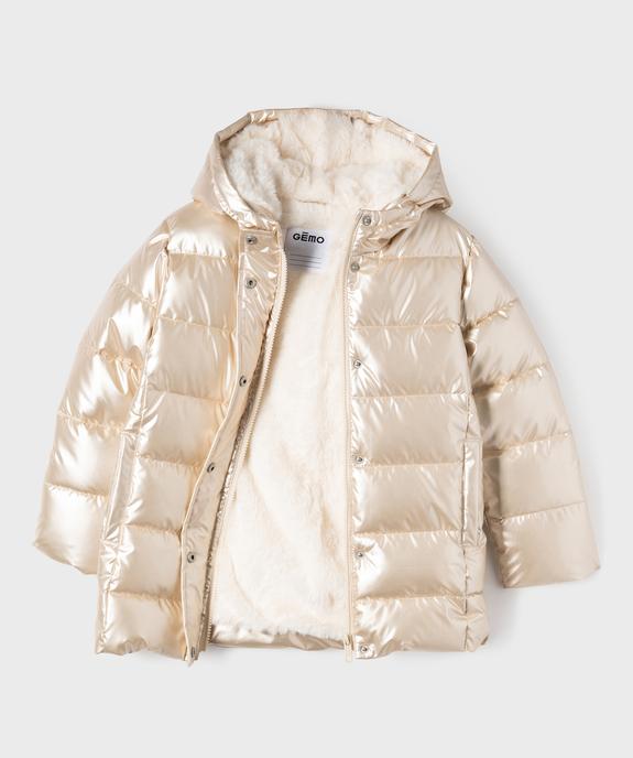 Manteau métallisé avec doublure chaude fille vue2 - GEMO (ENFANT) - GEMO