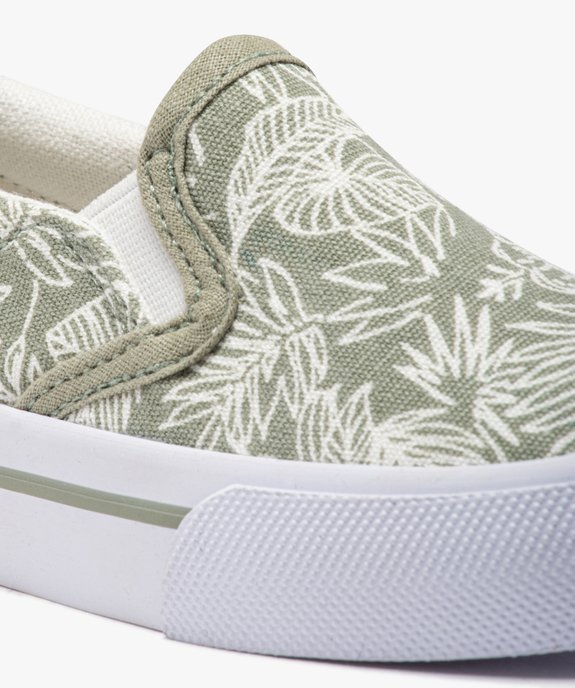 Tennis en toile sans lacets à imprimé tropical bébé garçon vue7 - CAMPS - GEMO