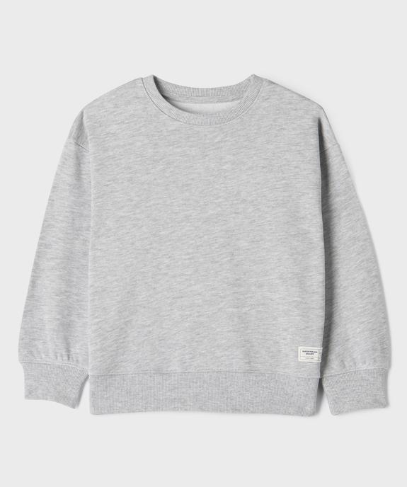 Sweat ample intérieur bouclette garçon vue2 - GEMO (ENFANT) - GEMO