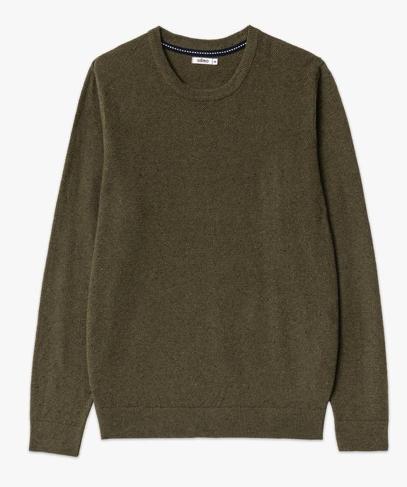 Pull en maille fine mouchetée homme vue4 - GEMO (HOMME) - GEMO