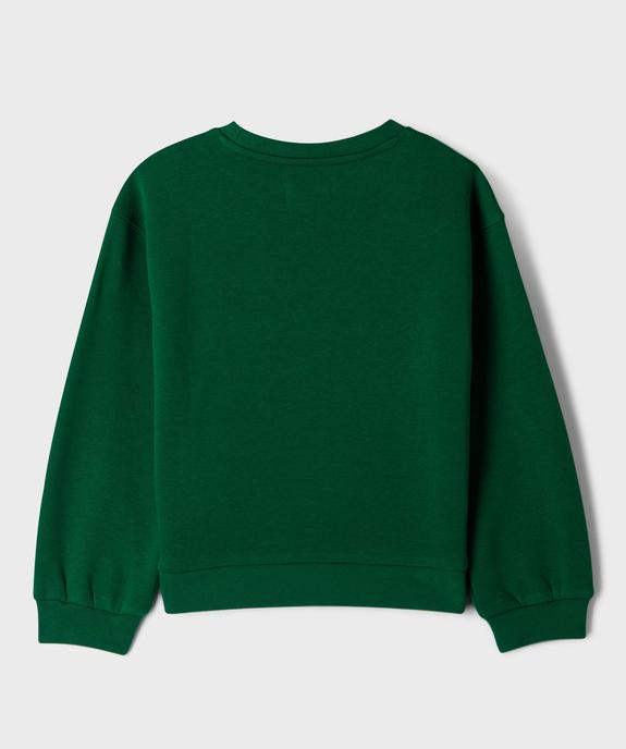 Sweat avec motif ruban brodé sur le buste fille vue5 - GEMO (ENFANT) - GEMO