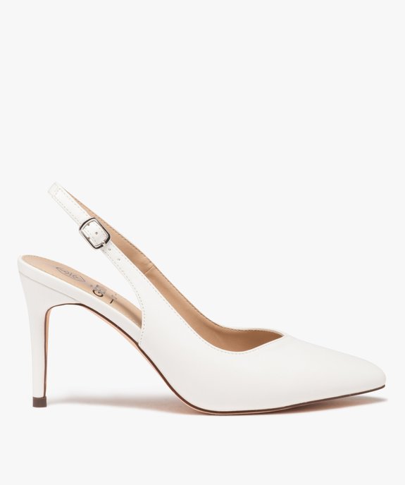 Escarpins sling-back à talon aiguille et bout pointu femme vue1 - VALENTINA BALDA - GEMO
