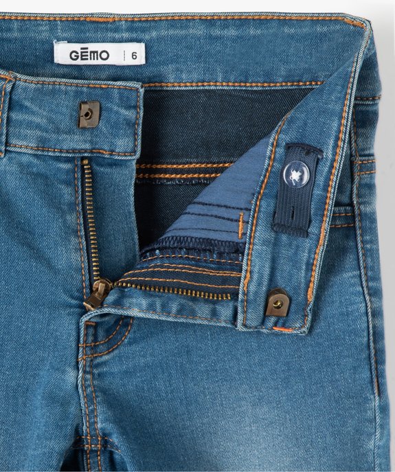 Jean garçon coupe Slim légèrement délavé vue3 - GEMO (ENFANT) - GEMO